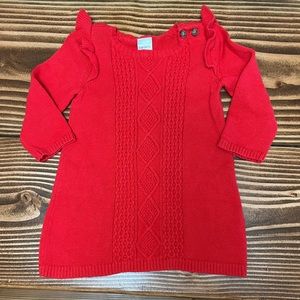 Red knit Carter’s sweater dress